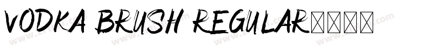 Vodka Brush Regular字体转换